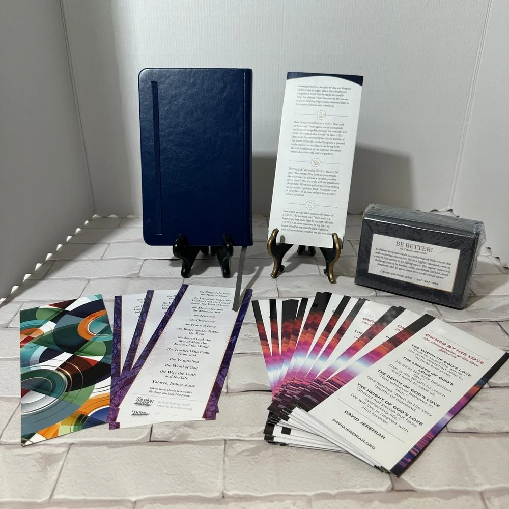Lot David Jeremiah 12 Fascinating Ways…, Scripture‎ Cards, Journal, Bookmarks